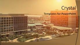  Presentation with abu dhabi - PPT layouts having beautifull view on abu dhabi background and a  colored foreground