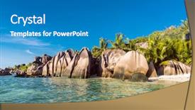  Presentation with granite - Beautiful slide set featuring beautifully shaped granite boulders backdrop and a teal colored foreground