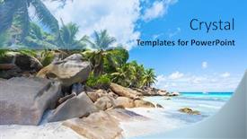  Presentation with granite - Slides with beautifully-shaped-granite-boulders background and a light blue colored foreground