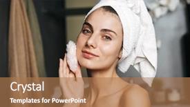  Presentation with lactation young woman breastfeeding - Theme with beautify - beautiful young woman wrapped background and a coral colored foreground