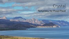  Presentation with california - Presentation theme having beautuful-landscapes-in-baja-california background and a light blue colored foreground