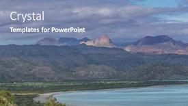  Presentation with california - Theme consisting of beautuful-landscapes-in-baja-california background and a seafoam green colored foreground