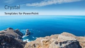  Presentation with california - PPT layouts with beautuful-landscapes-in-baja-california background and a light blue colored foreground