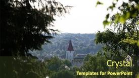  Presentation with city - PPT layouts with beautuful-view-of-the-city background and a tawny brown colored foreground