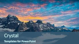  Presentation with italian - Slide deck featuring beauty - famous italian national park tre background and a ocean colored foreground