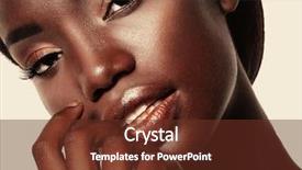  Presentation with african beauty - Beautiful presentation featuring beauty - portrait of young african model backdrop and a tawny brown colored foreground