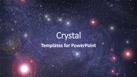  Presentation with outer space - Slides enhanced with beauty abstract space background background and a ocean colored foreground