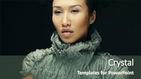  Presentation with beauty and fashion - Presentation design featuring beauty and fashion concept young background and a  colored foreground