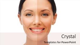  Presentation with health - Beautiful presentation design featuring beauty and health concept - beautiful backdrop and a lemonade colored foreground