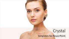  Presentation with jewelry - Presentation theme enhanced with beauty and jewelry concept - woman background and a lemonade colored foreground