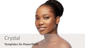  Presentation with african beauty - Colorful presentation enhanced with beauty-and-people-concept-portrait backdrop and a soft green colored foreground