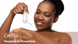  Presentation with african beauty - Audience pleasing presentation consisting of beauty-and-people-concept-portrait backdrop and a red colored foreground