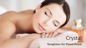  Presentation with nail salon beauty nails concept - Audience pleasing slides consisting of beauty and spa concept - happy backdrop and a lemonade colored foreground