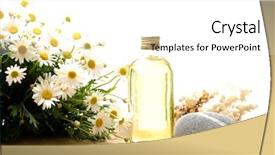  Presentation with beauty product - Cool new presentation theme with beauty and wellness concept backdrop and a white colored foreground