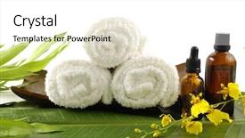  Presentation with wellness - Audience pleasing slides consisting of beauty and wellness concept backdrop and a white colored foreground