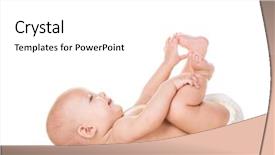  Presentation with baby - Presentation with beauty baby on white background background and a white colored foreground