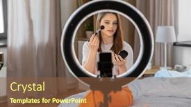  Presentation with beauty - Presentation with beauty-blogging-technology-and-people background and a tawny brown colored foreground