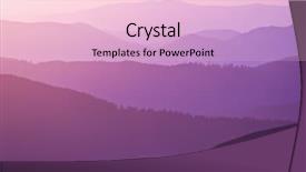  Presentation with blue mountain - Audience pleasing presentation theme consisting of global community world people social networking connection concept backdrop and a light gray colored foreground