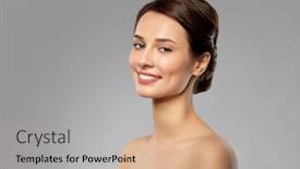  Presentation with beauty - Amazing slides having beauty-bodycare-and-people-concept backdrop and a coral colored foreground