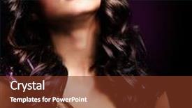  Presentation with beauty makeup - Amazing slides having beauty brunette portrait beautiful woman with black hair and holiday professional makeup backdrop and a tawny brown colored foreground