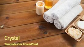  Presentation with cosmetics natural - Beautiful slide deck featuring beauty care organic - close up of natural cosmetics backdrop and a tawny brown colored foreground