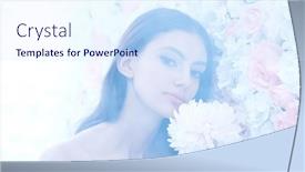  Presentation with beauty cosmetics - Slides having beauty-concept-a-beautiful-gentle background and a sky blue colored foreground