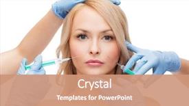  Presentation with cosmetic surgery - Audience pleasing slide deck consisting of beauty and cosmetic surgery concept backdrop and a coral colored foreground