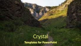  Presentation with spirit - Slide set with beauty-day-in-the-mountains background and a tawny brown colored foreground