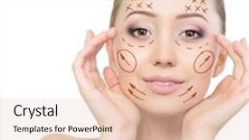  Presentation with lift - Cool new theme with skin graft - beauty face of young beautiful backdrop and a lemonade colored foreground