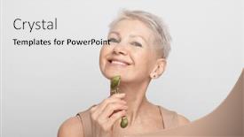  Presentation with beauty - PPT layouts with beauty-face-portrait-of-cute background and a white colored foreground