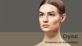  Presentation with color - Cool new slides with beauty fashion - portrait of beautiful young woman backdrop and a  colored foreground