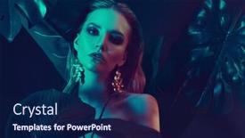  Presentation with cosmetics beauty - PPT theme consisting of beauty-fashion-and-cosmetics-concept background and a navy blue colored foreground