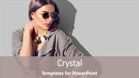  Presentation with fashion accessories - Beautiful slides featuring beauty fashion brunette model girl backdrop and a gray colored foreground