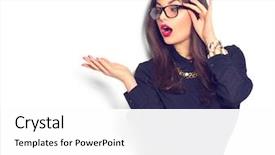  Presentation with sexy girl - Theme having beauty fashion sexy girl wearing background and a white colored foreground