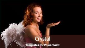  Presentation with pink beauty - Theme enhanced with beauty girl angel in pink background and a tawny brown colored foreground