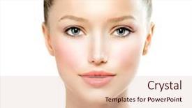  Presentation with pure white - Slide set consisting of beauty girl beautiful young woman background and a lemonade colored foreground