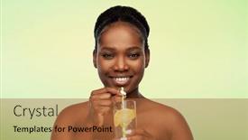  Presentation with lemon lime - Beautiful slides featuring beauty-healthy-eating-and-people backdrop and a red colored foreground