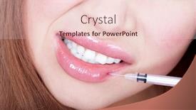  Presentation with injections - PPT theme having beauty-injections background and a lemonade colored foreground