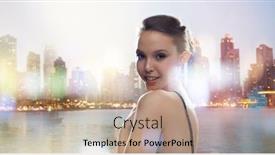  Presentation with dubai - Amazing theme having beauty jewelry people and luxury concept - beautiful young asian woman with earring over dubai city night lights background backdrop and a coral colored foreground