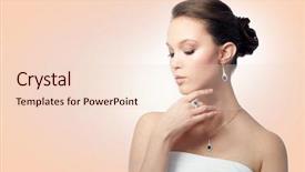  Presentation with jewelry - Slide deck enhanced with beauty jewelry people and luxury background and a lemonade colored foreground