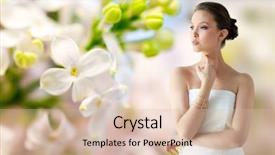  Presentation with golden wedding - Audience pleasing theme consisting of beauty jewelry wedding accessories people backdrop and a lemonade colored foreground