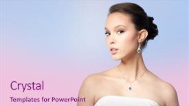  Presentation with serenity - Amazing PPT layouts having earring and pendant over rose backdrop and a lemonade colored foreground