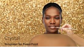  Presentation with cosmetics beauty - Colorful PPT layouts enhanced with beauty-luxury-cosmetics-and-people backdrop and a coral colored foreground