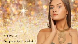  Presentation with golden lights - Amazing presentation design having beauty-luxury-people-holidays backdrop and a lemonade colored foreground