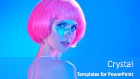  Presentation with beauty makeup - Beautiful slides featuring beauty-makeup-and-cosmetics-concept backdrop and a gray colored foreground