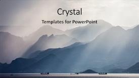  Presentation with beauty - Beautiful PPT theme featuring beauty nature landscape of taurus backdrop and a lemonade colored foreground