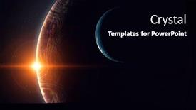  Presentation with galaxy - Beautiful slide set featuring saturn - beauty of galaxy mixed media backdrop and a black colored foreground