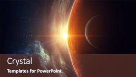  Presentation with beauty - Slide deck having saturn planet solar - beauty of galaxy mixed media background and a tawny brown colored foreground