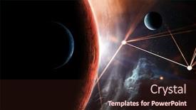  Presentation with galaxy - PPT layouts enhanced with beauty-of-galaxy-mixed-media background and a wine colored foreground