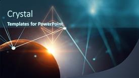  Presentation with galaxy - Audience pleasing theme consisting of beauty-of-galaxy-mixed-media backdrop and a ocean colored foreground